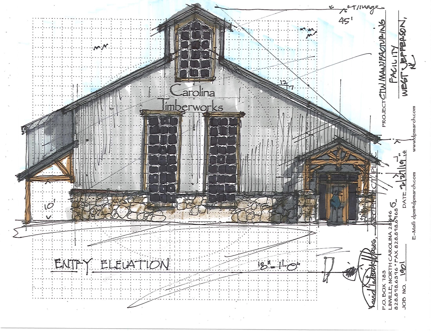Carolina Timberworks New Shop in West Jefferson: Construction Begins