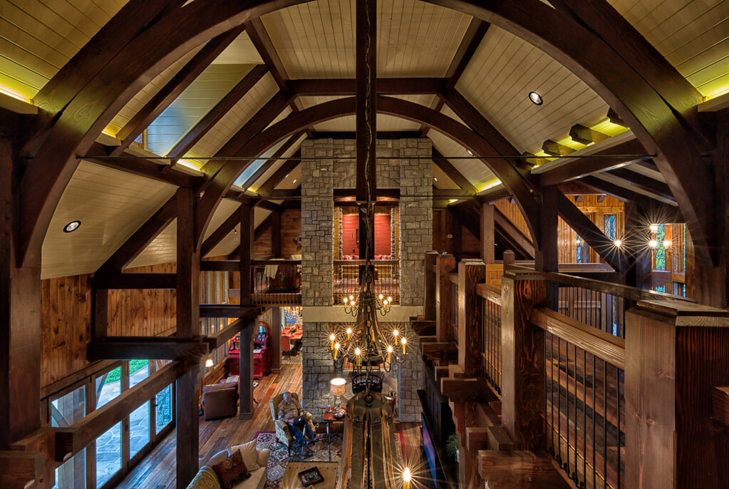 NC timber frame home